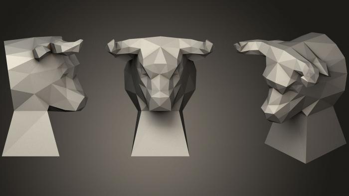 Masks and muzzles of animals (MSKJ_0254) 3D model for CNC machine